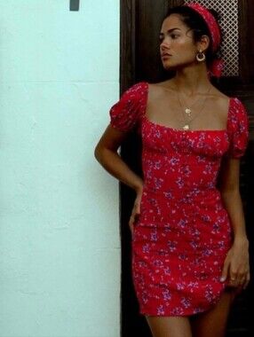 rat and boa isabella dress red Isabella Dress Red
